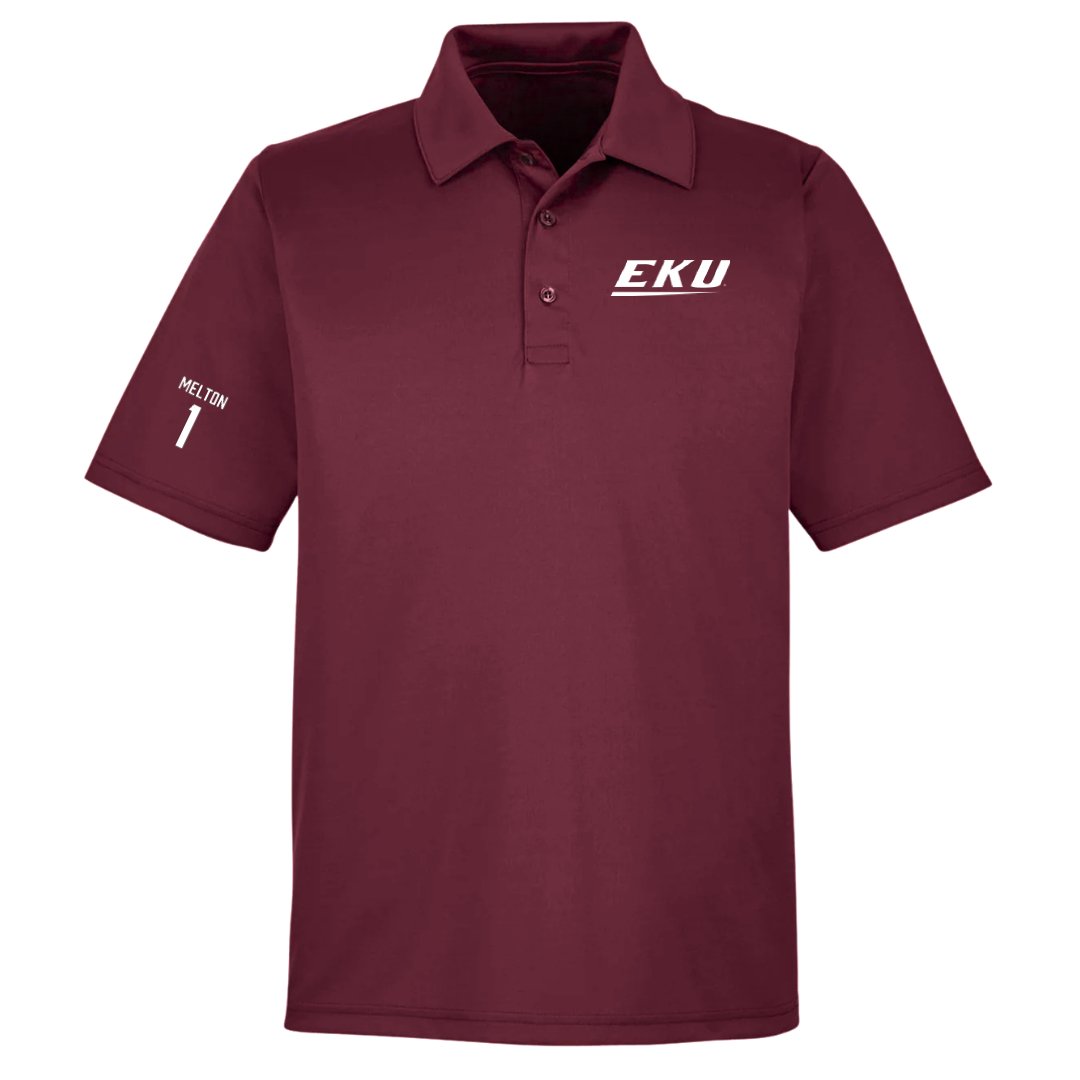 Eastern Kentucky University Volleyball (W) Maroon Polo - #1 Emily Melton
