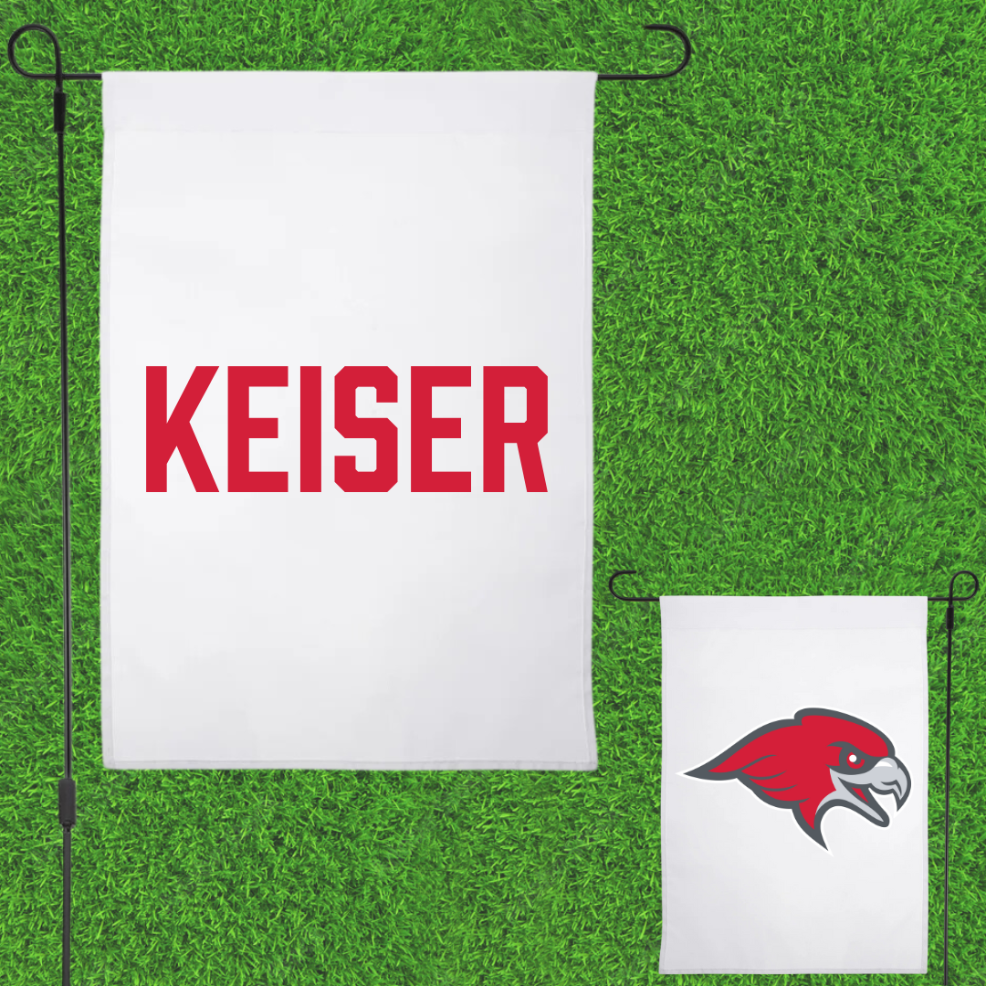 Montclair State University Softball White Garden Flag - Kylee Keiser
