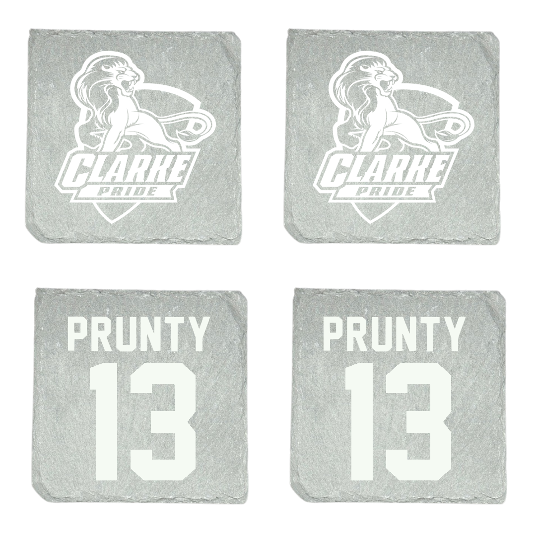 Clarke University Soccer Stone Coaster (4 Pack)  - #13 Abby Prunty