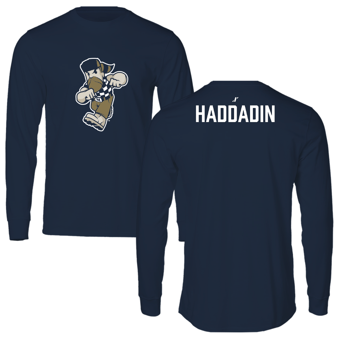 Mount St. Mary's University Tennis (M) Navy Long Sleeve - Daniel Haddadin