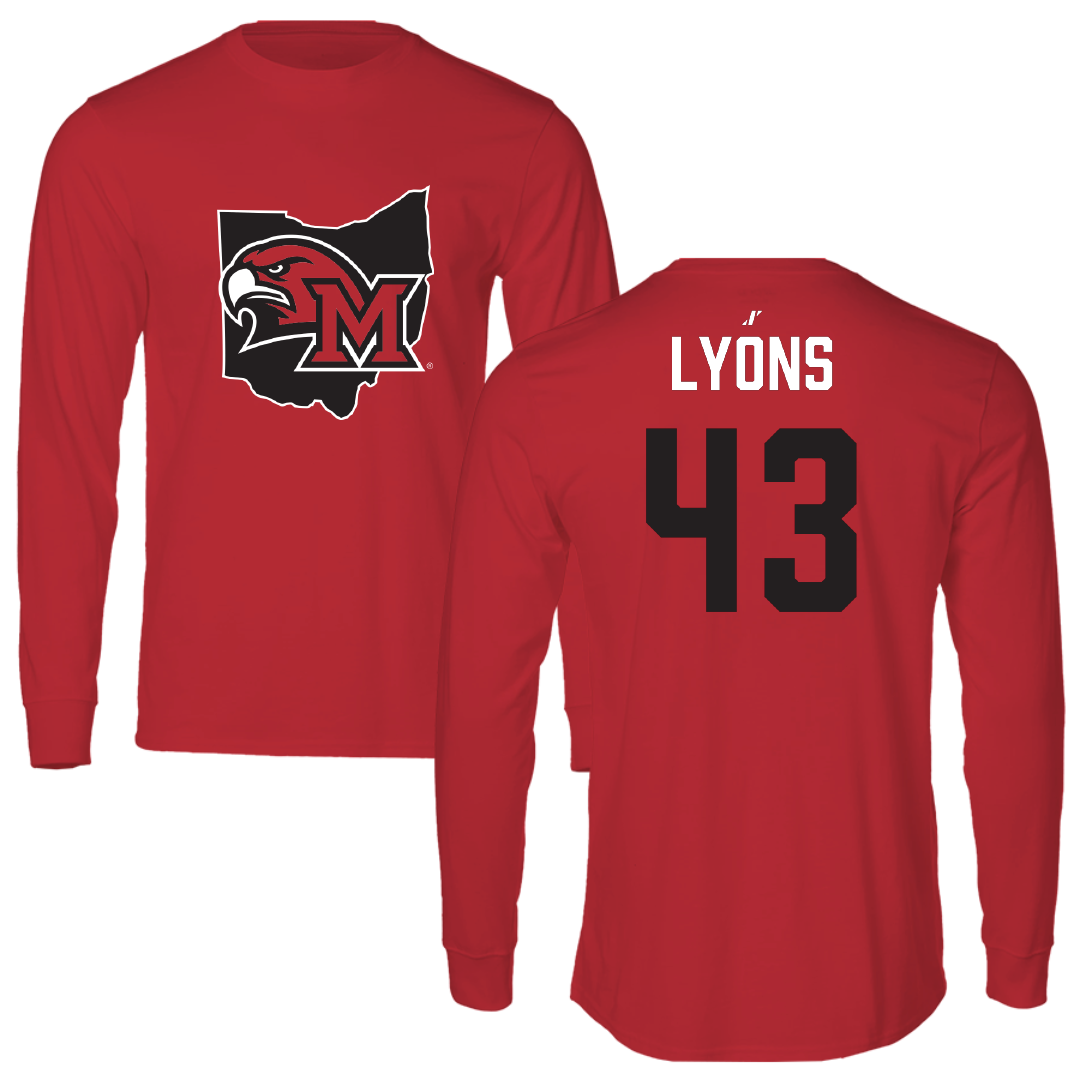 Miami University (Ohio) Football Red State Long Sleeve - #43 Grant Lyons