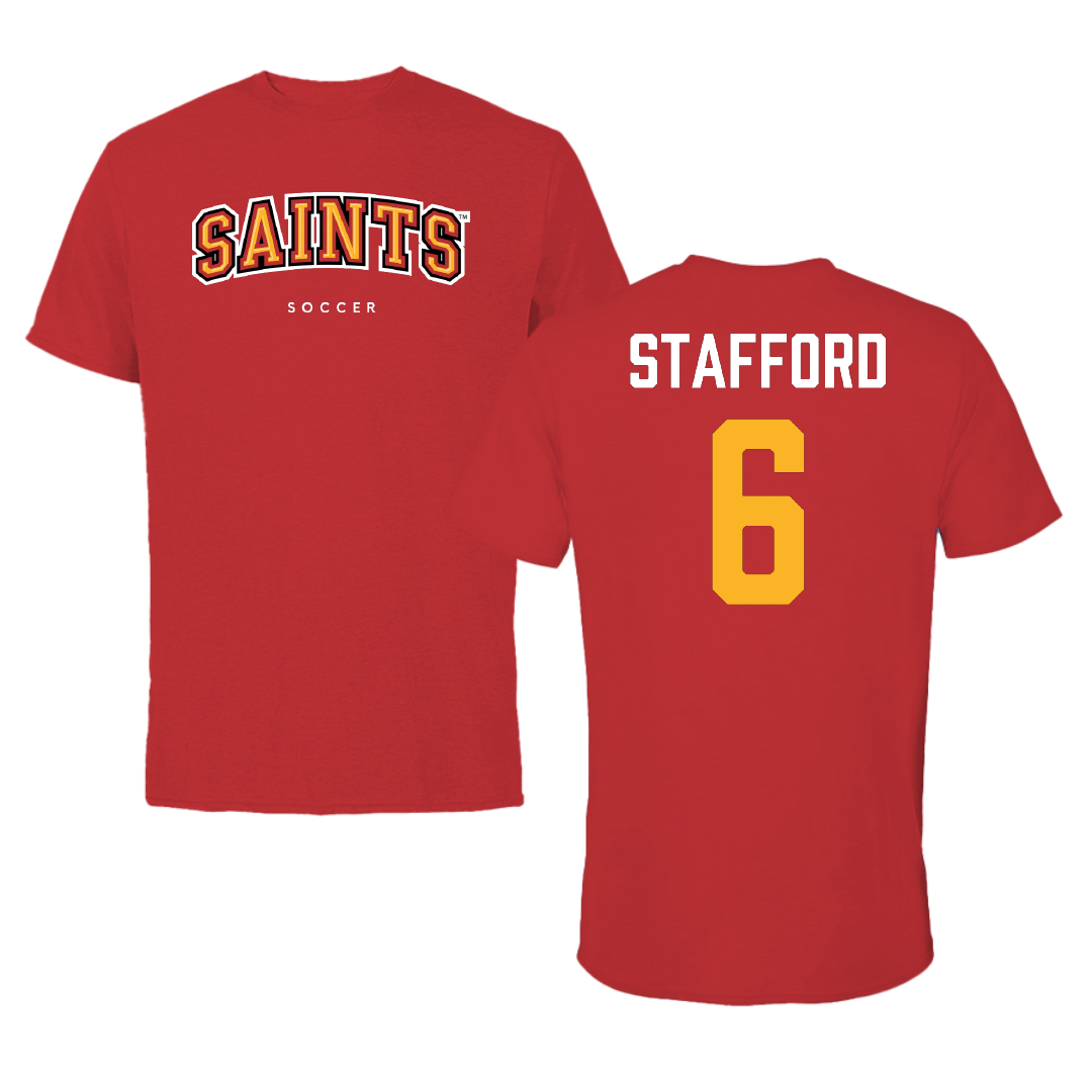 Flagler College Soccer Red University Tee - #6 Haley Stafford