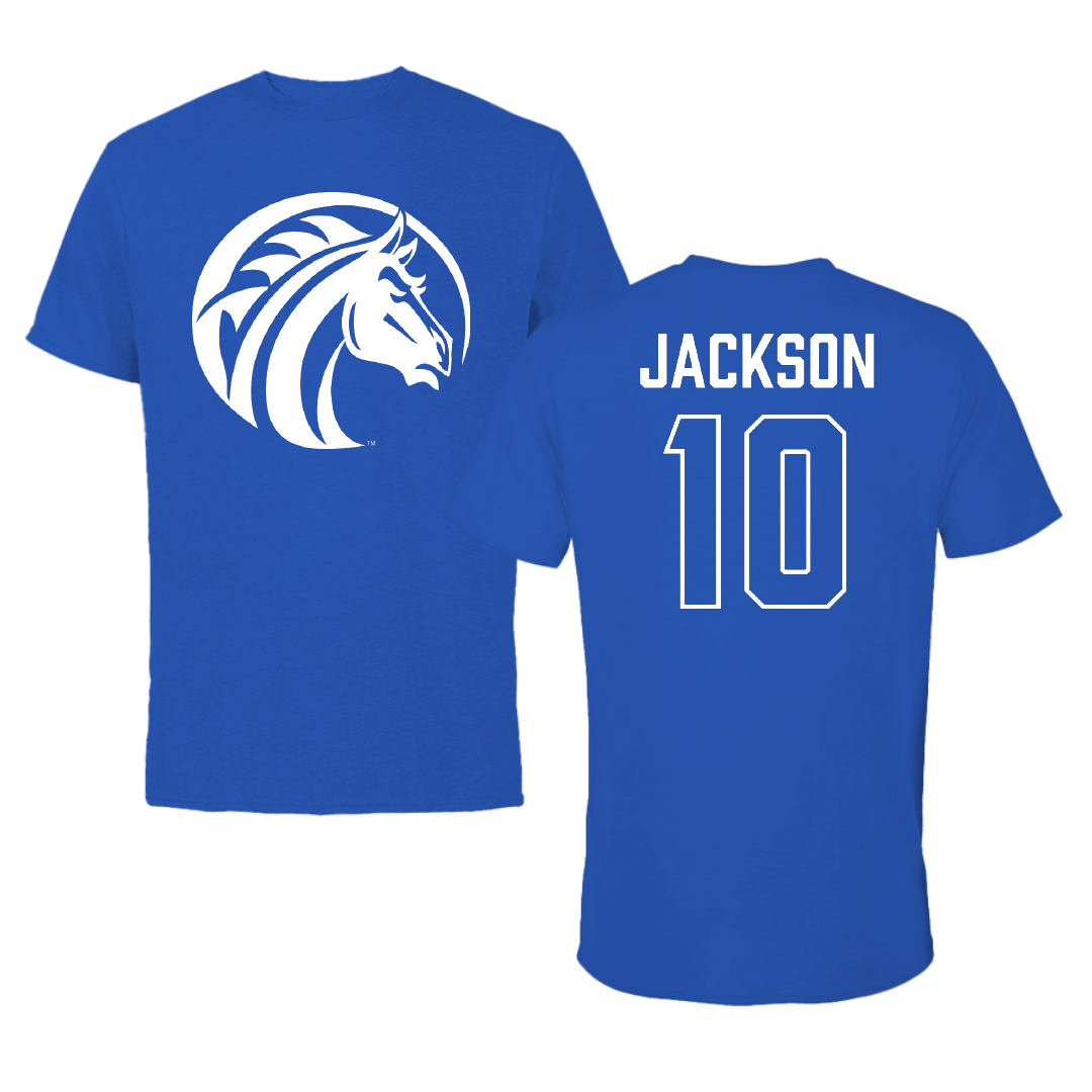 Fayetteville State University Softball Blue Tee - #10 Kendall Jackson