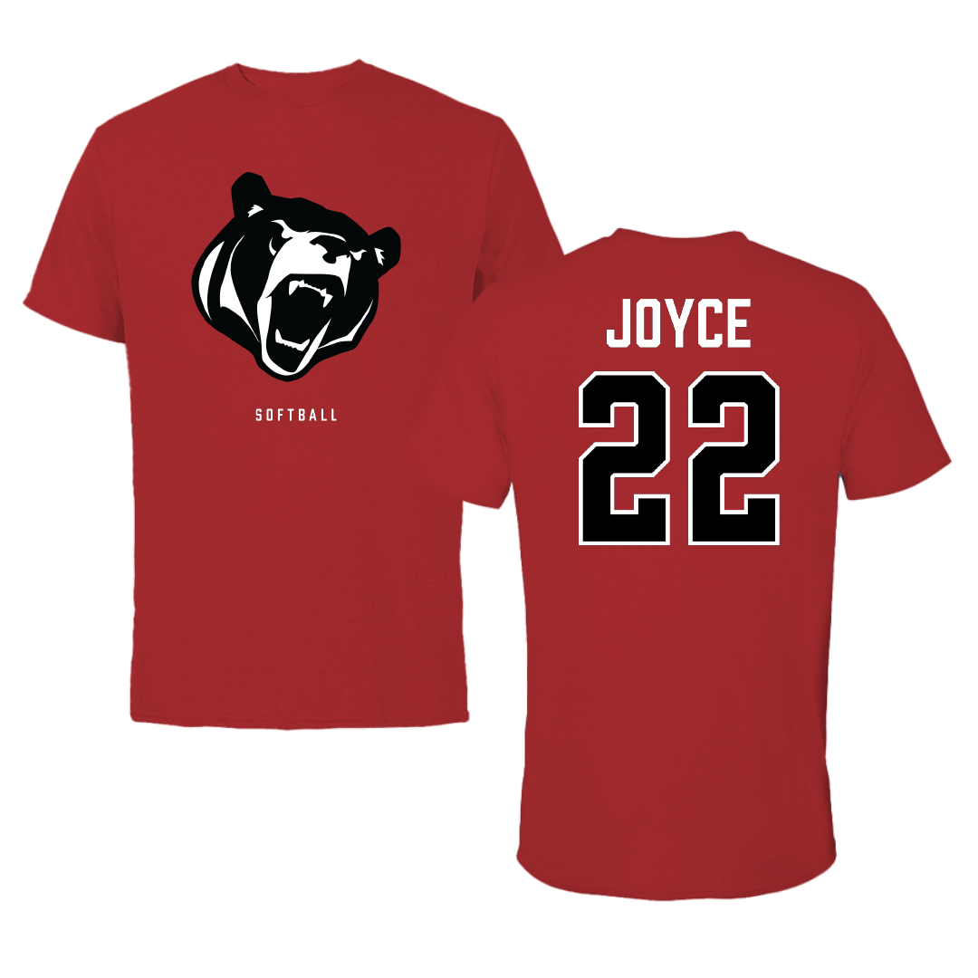 Lenoir-Rhyne University Softball Canvas Red Bears Tee - #22 Autumn Joyce