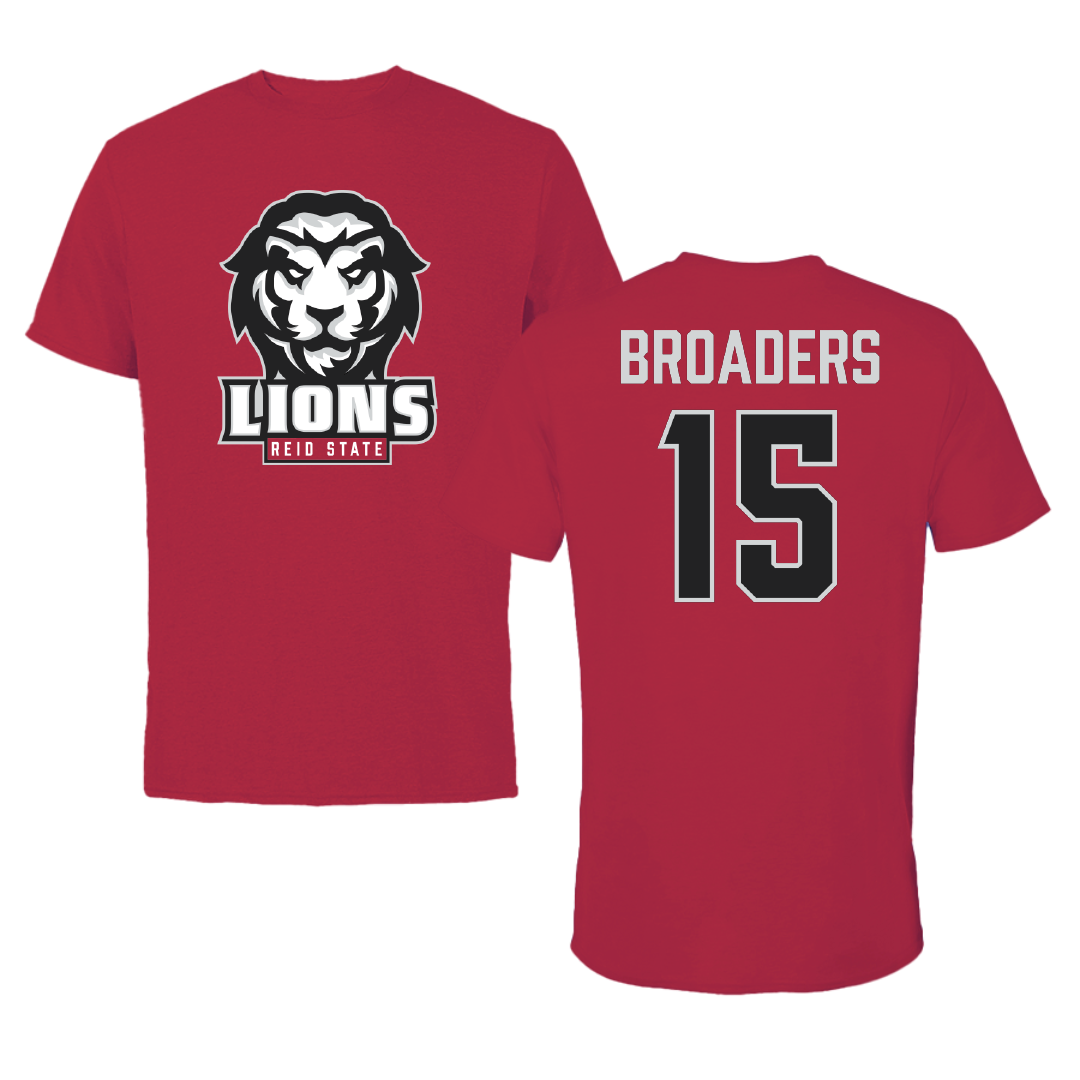 Reid State Community College Basketball (M) Crimson Tee - #15 Jaylen Broaders
