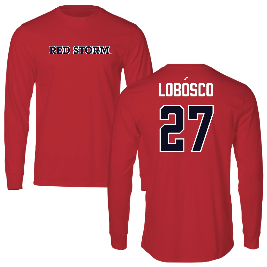 St. John's University (New York) Softball Red Performance Long Sleeve - #27 Bianca Lobosco