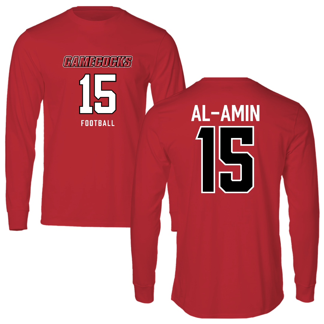 Jacksonville State University Football Red Long Sleeve - #15 Jibreel Al-Amin