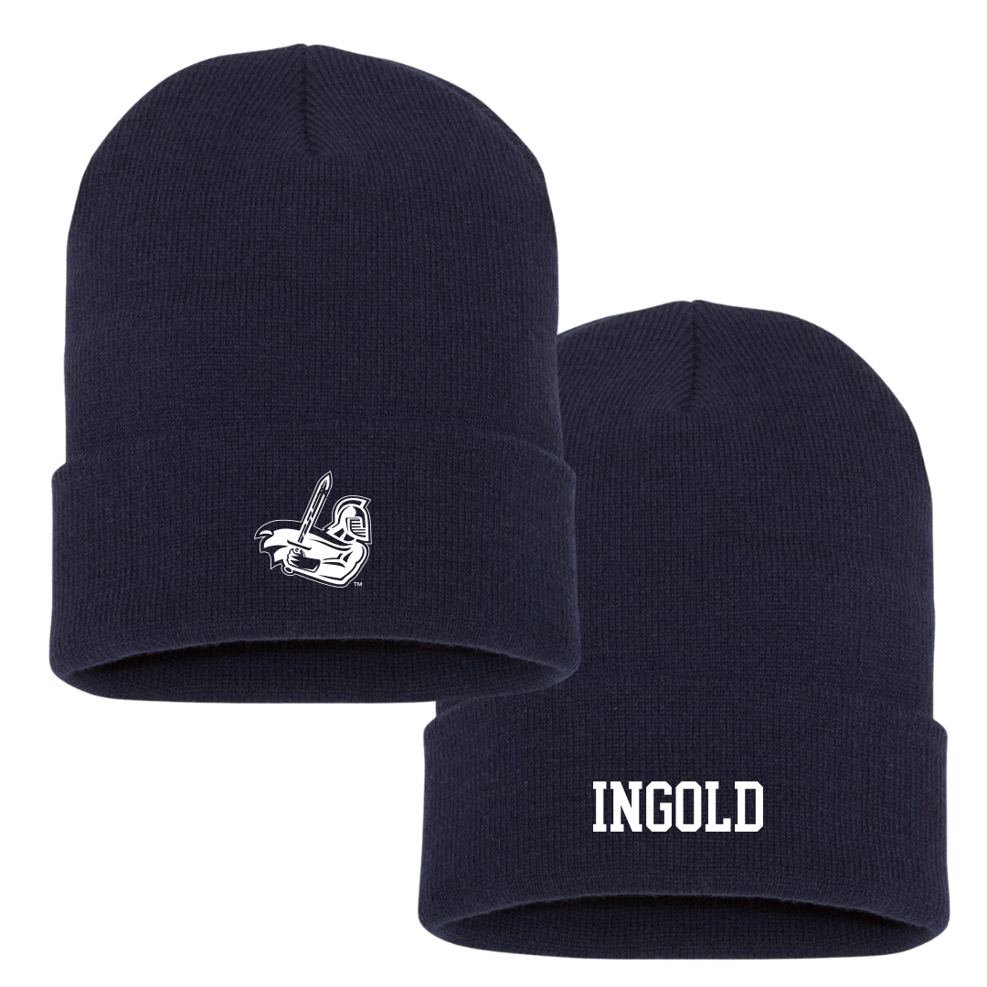 Sterling College Football Navy Beanie - #86 Chandler Ingold