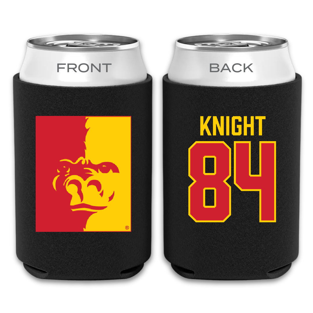 Pittsburg State University Football Black Can Cooler - #84 Jaydon Knight