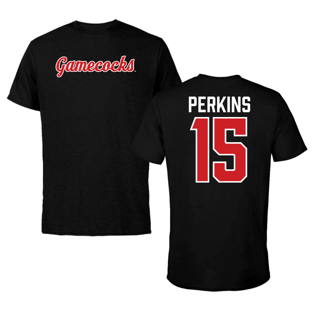 Jacksonville State University Softball Black Tee - #15 Abbi Perkins