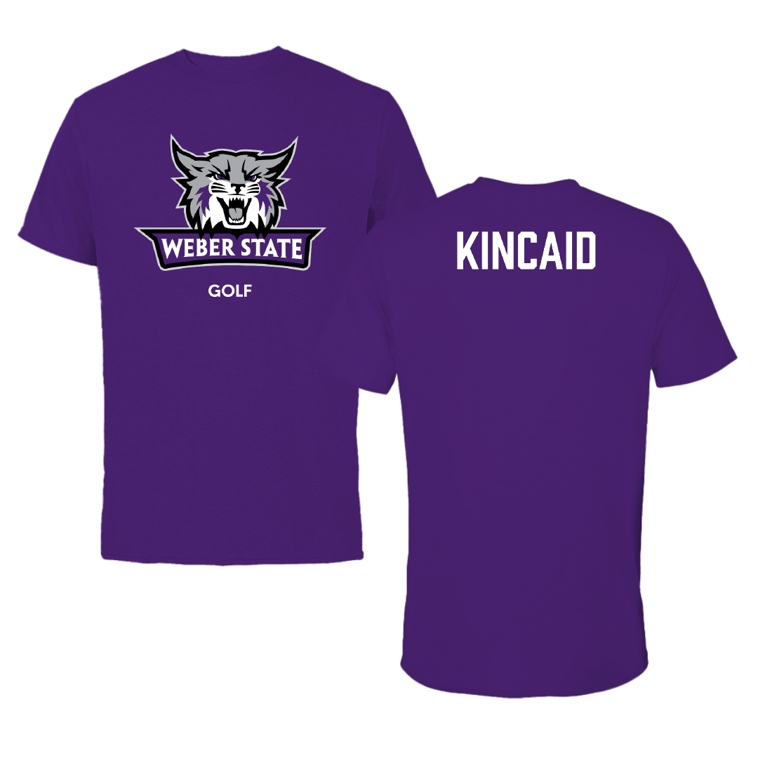 Weber State University Golf (M) Purple Performance Tee - Bobby Kincaid