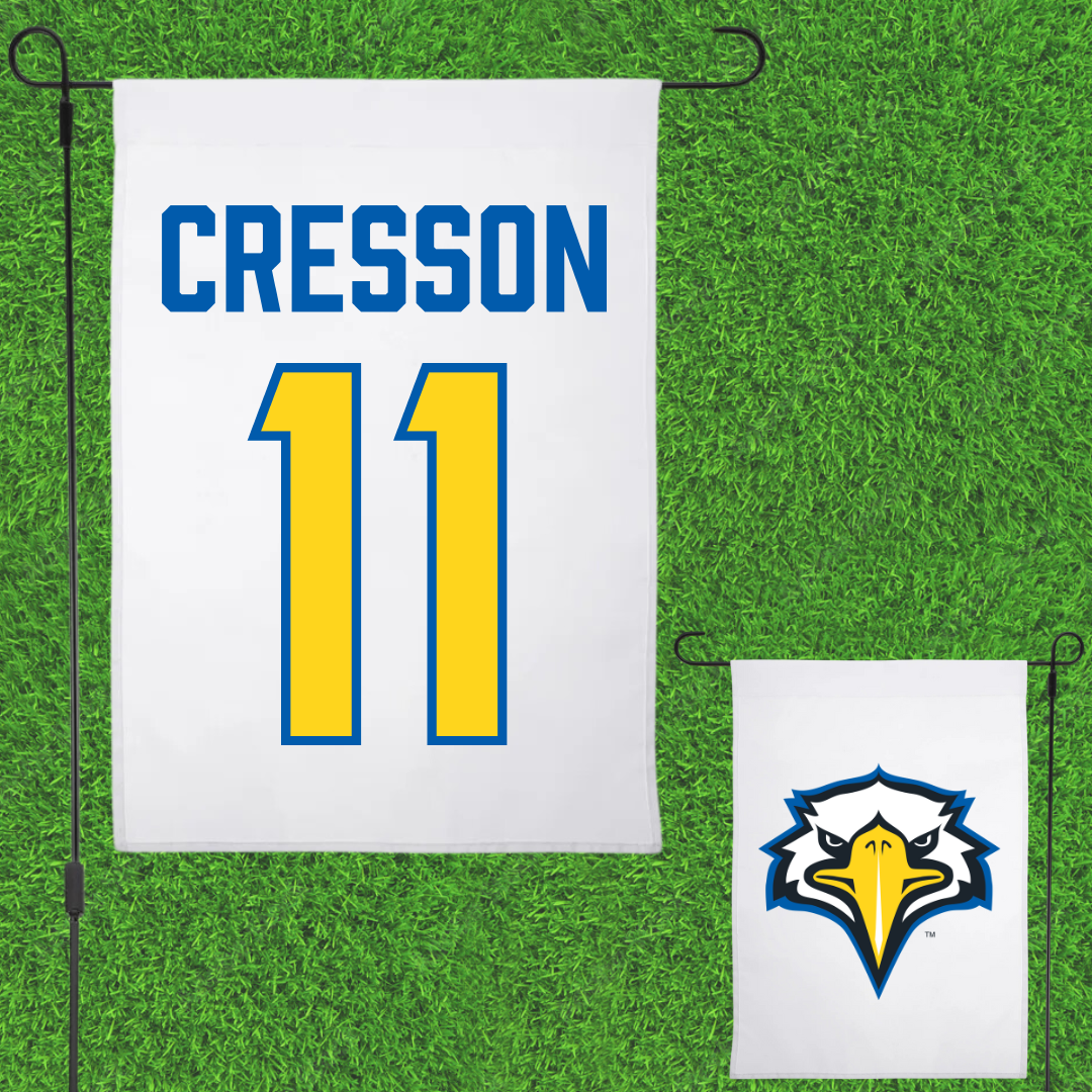 Morehead State University Football White Garden Flag - #11 Chase Cresson