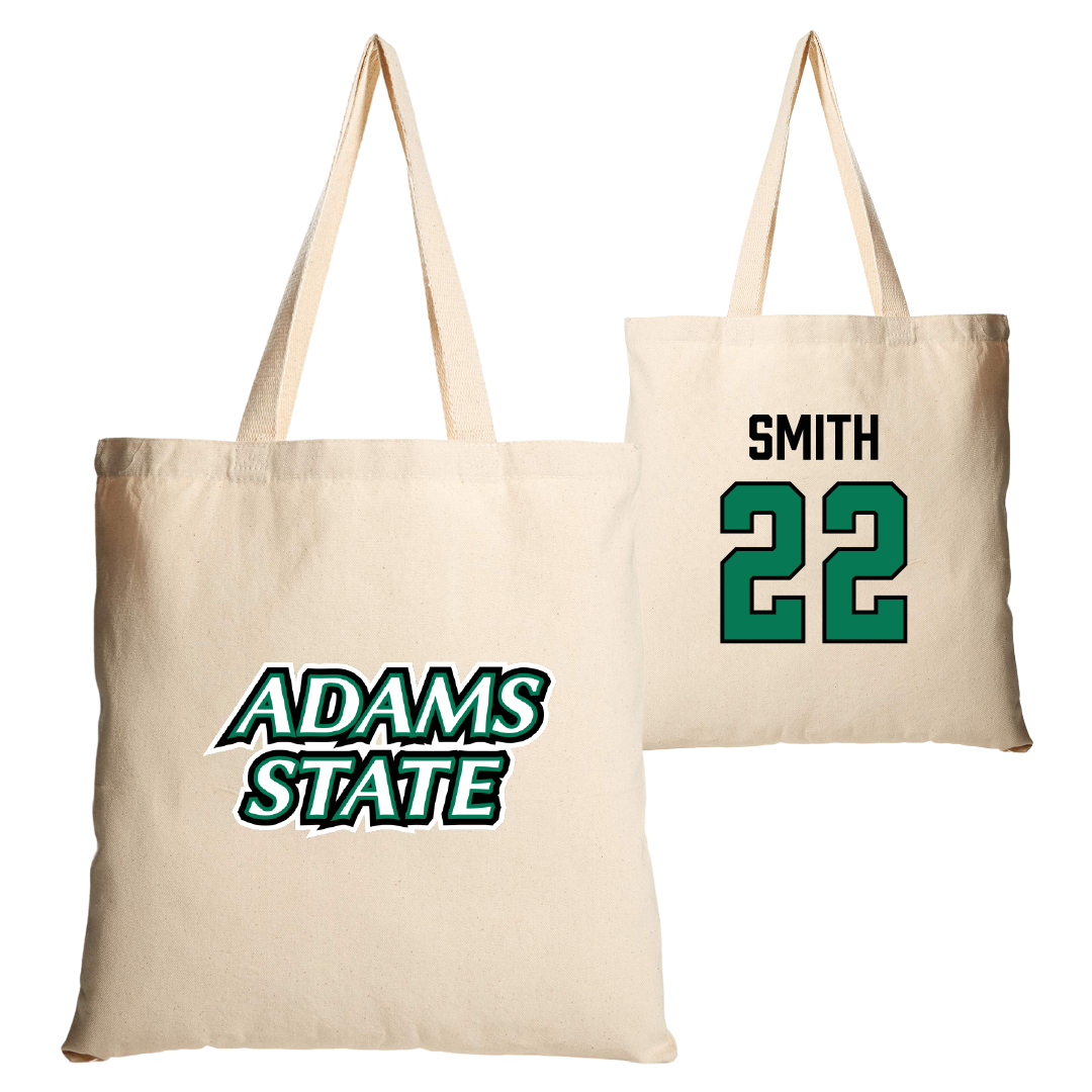 Adams State University Baseball Tan Canvas Tote Bag - #22 Tyler Smith
