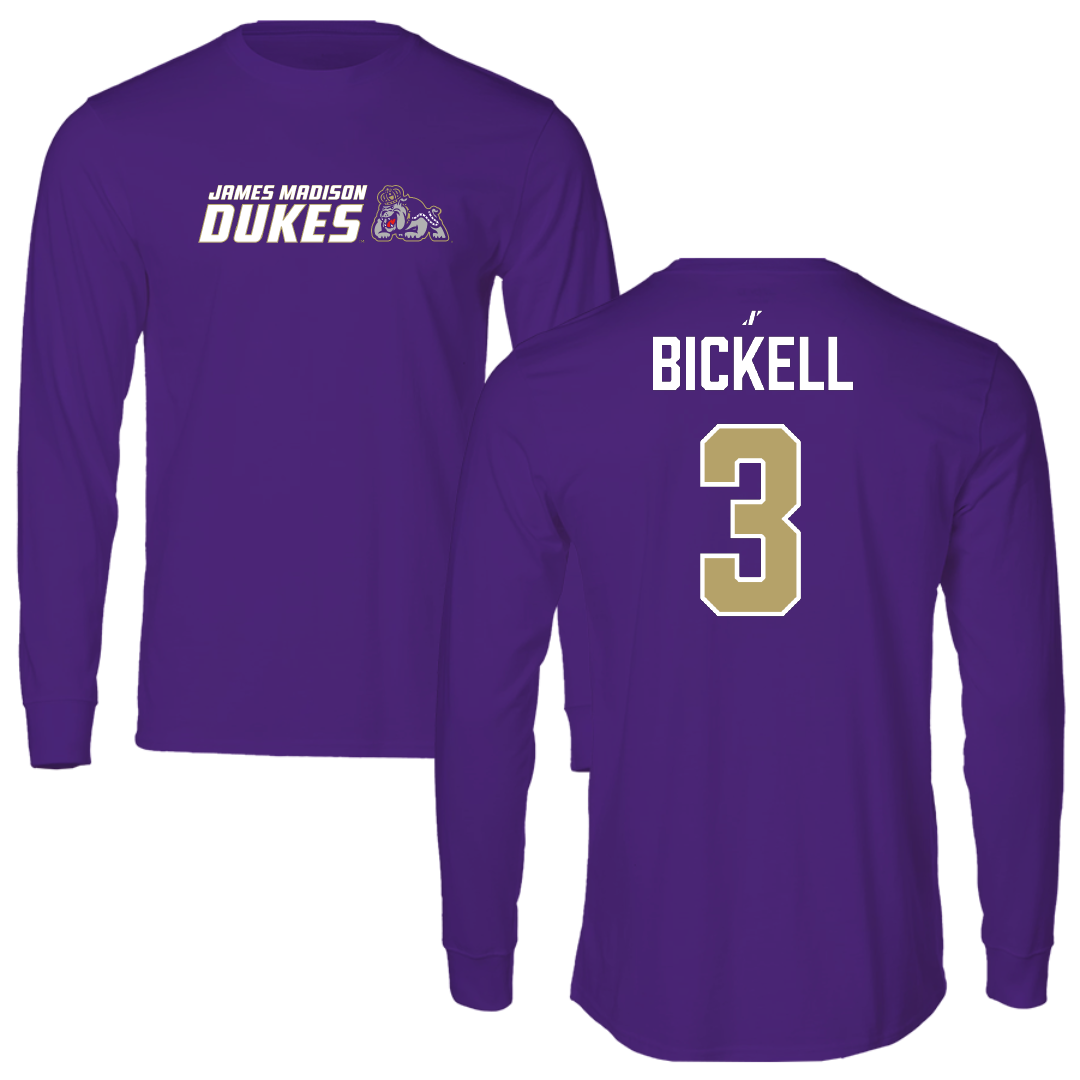 James Madison University Lacrosse (W) Purple General Long Sleeve - #3 Avery Bickell