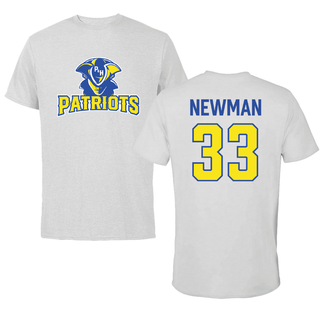 Patrick & Henry Community College Baseball Light Gray Performance Tee - #33 Sam Newman