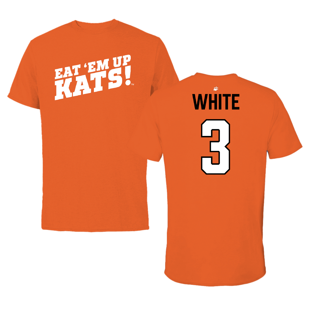 Sam Houston State University Volleyball Orange Tee - #3 Shaelin White
