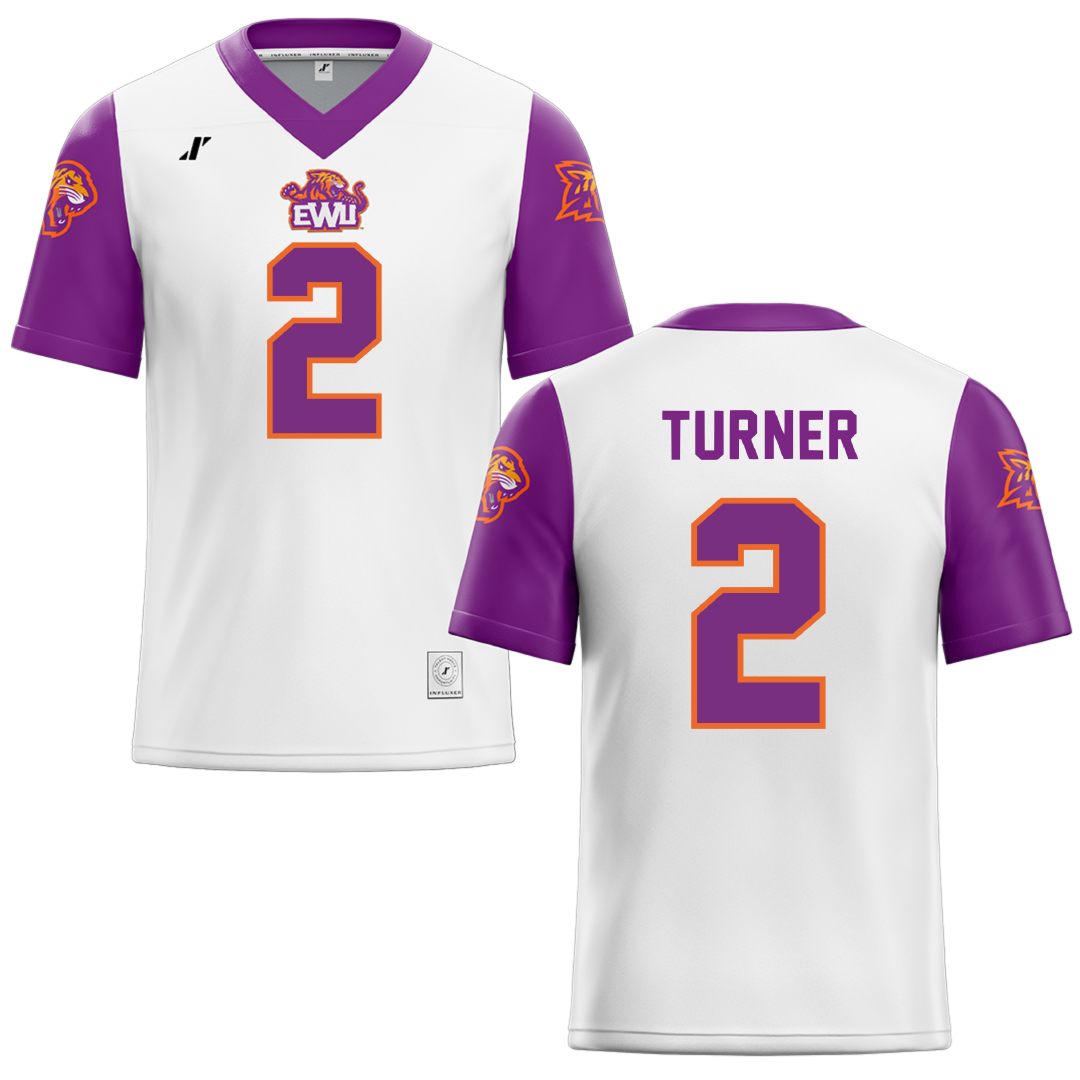 Edward Waters University White Football Jersey - #2 Braden Turner