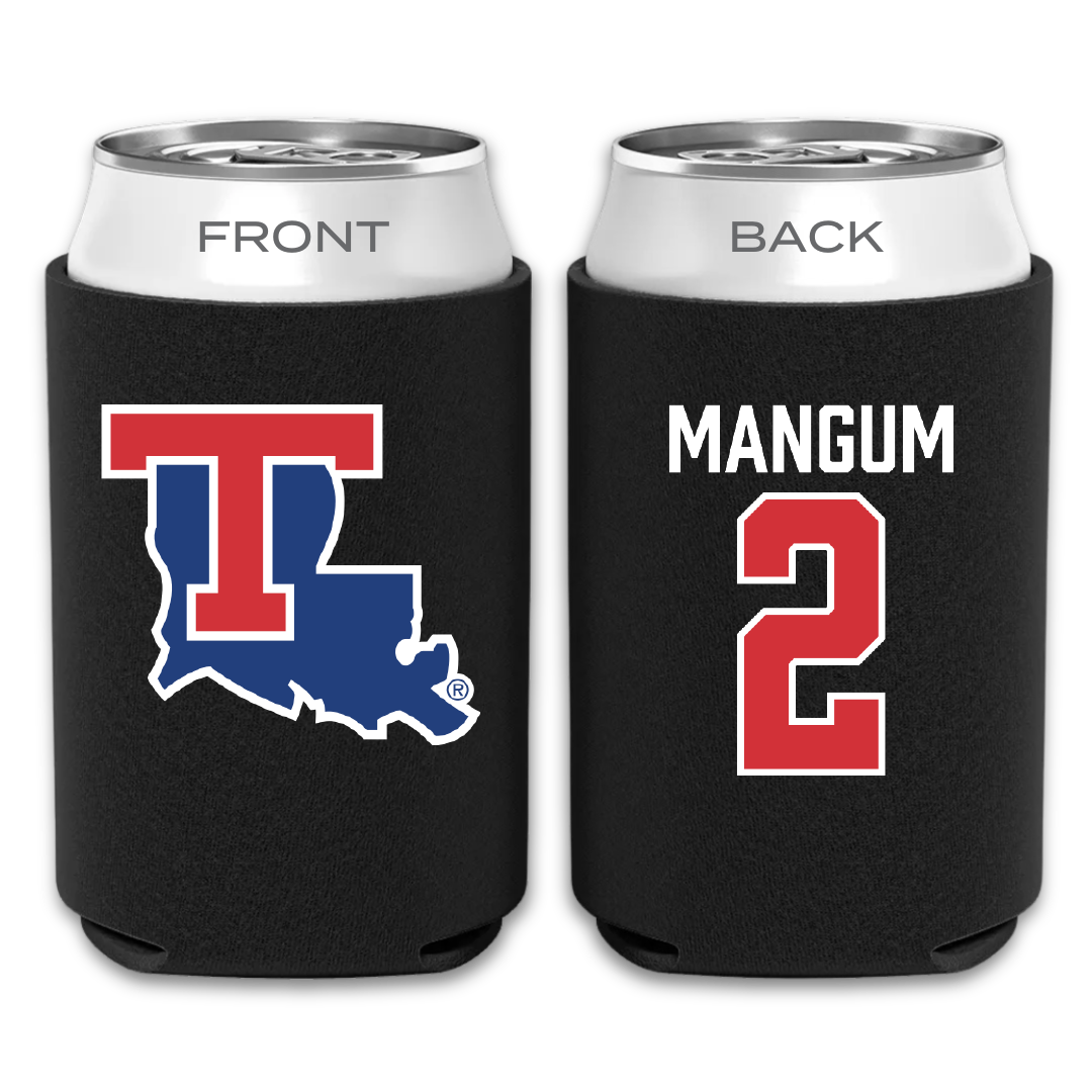 Louisiana Tech University Basketball Black Can Cooler - #2 Dravon Mangum