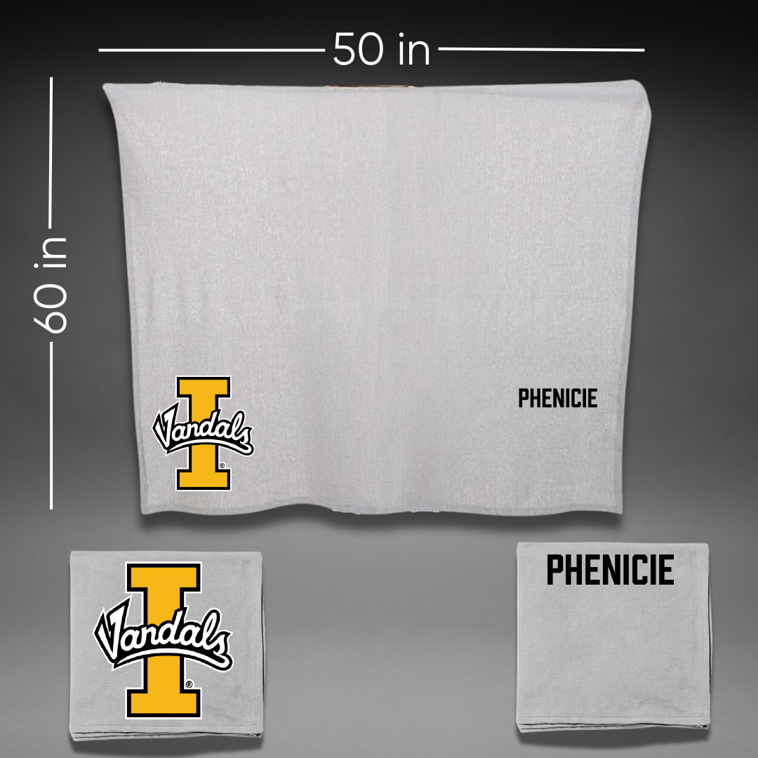 University of Idaho TF and XC Gray Vandals Blanket - Lily Phenicie