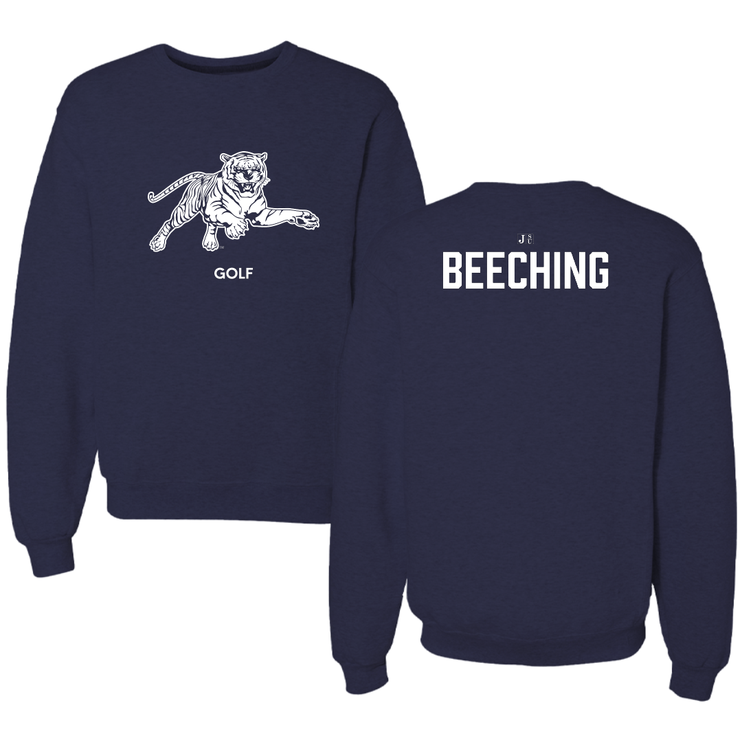 Jackson State University Golf (W) Navy Crewneck - Maddy Beeching