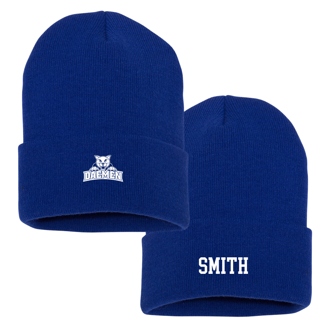 Daemen University Soccer (M) Blue Beanie - #4 Nolan Smith