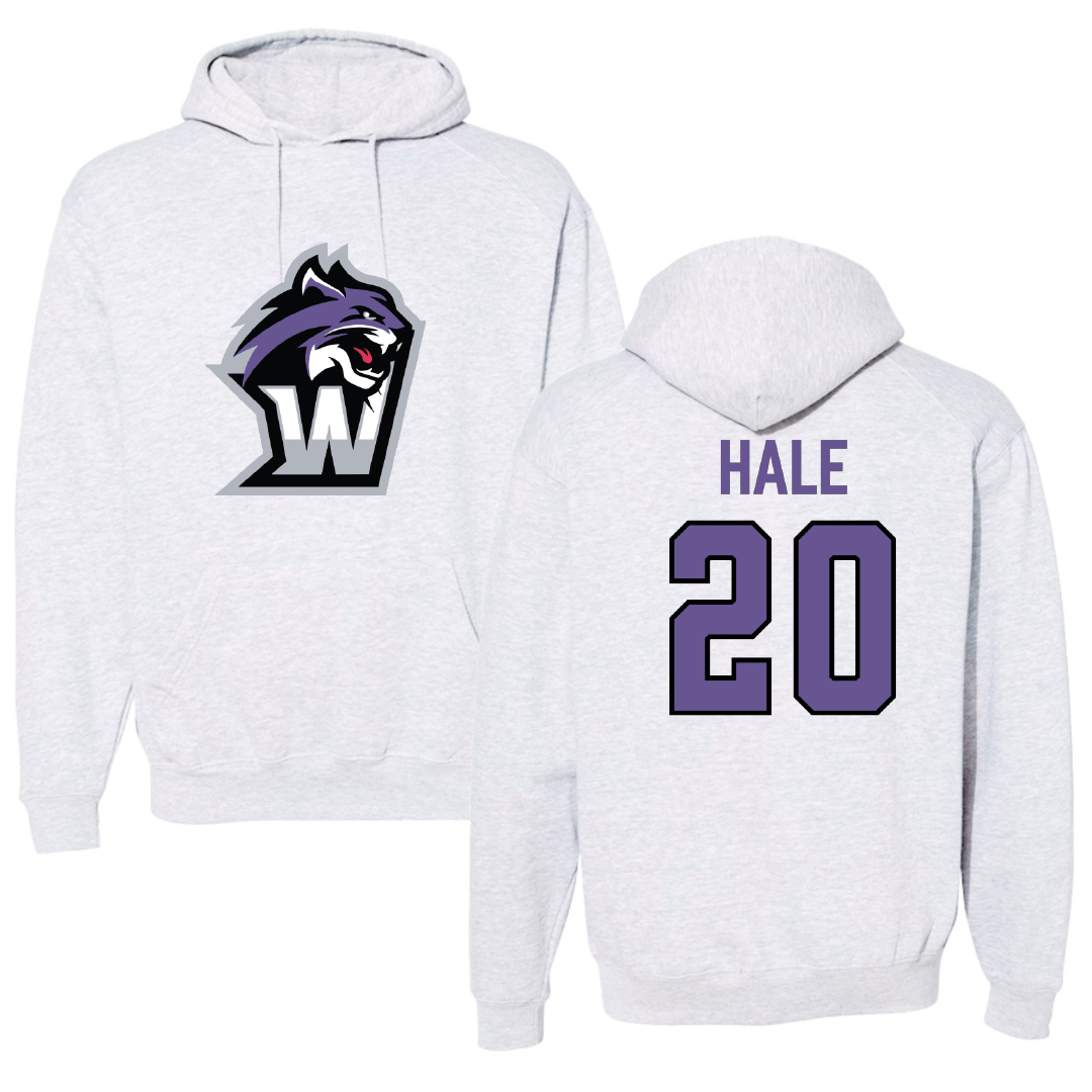 Wiley University Basketball (W) Light Gray Hoodie - #20 Cailan Hale