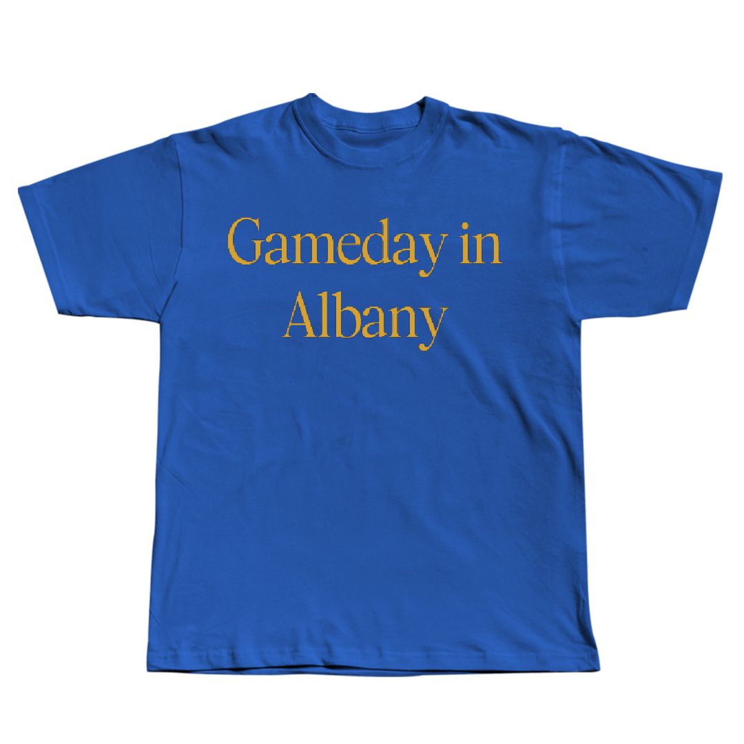 Albany State University Basketball (M) Blue Gameday Tee - #23 Cameron Evans