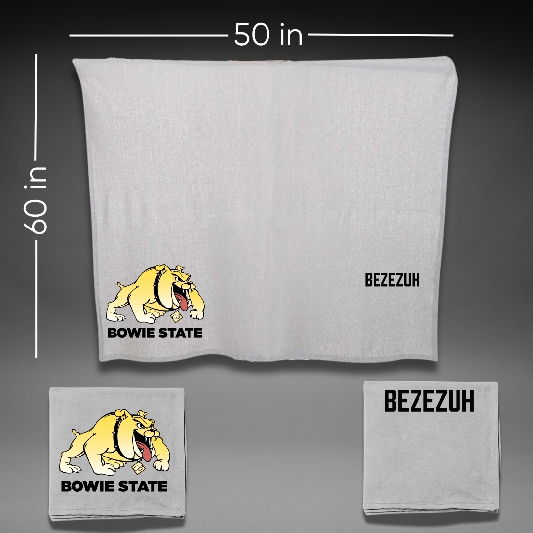 Bowie State University TF and XC Gray Blanket - Emetem Bezezuh