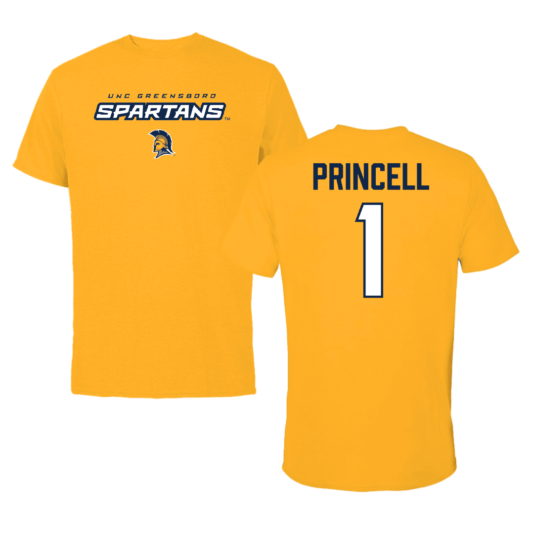 UNC Greensboro Volleyball (W) Gold Tee - #1 Bloom Princell