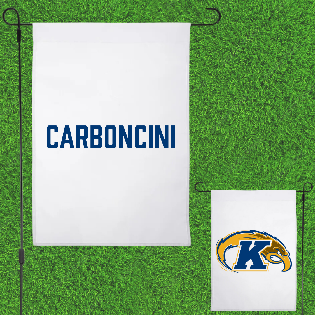 Kent State University TF and XC White Garden Flag - Matilde Carboncini