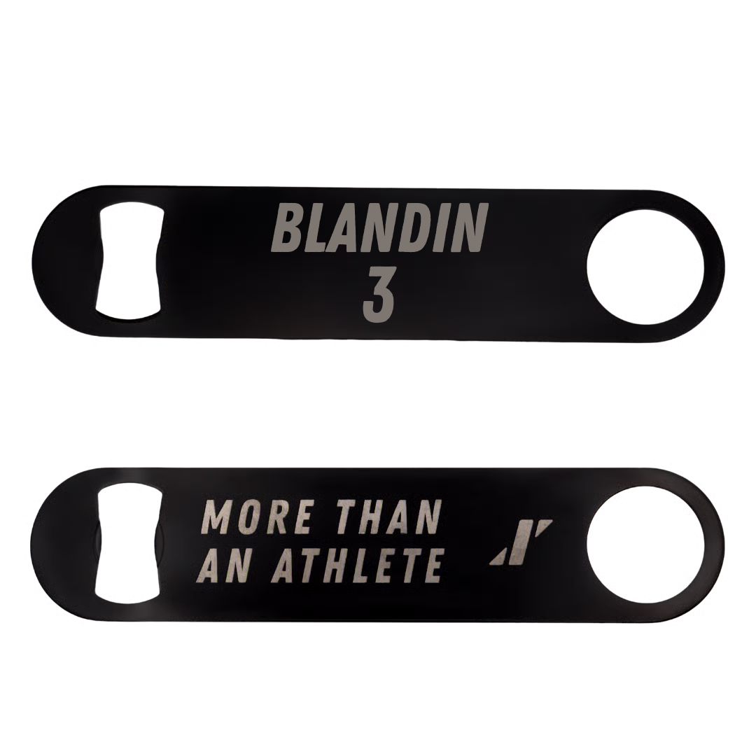 Football Black Bottle Opener - #3 Jamar Blandin