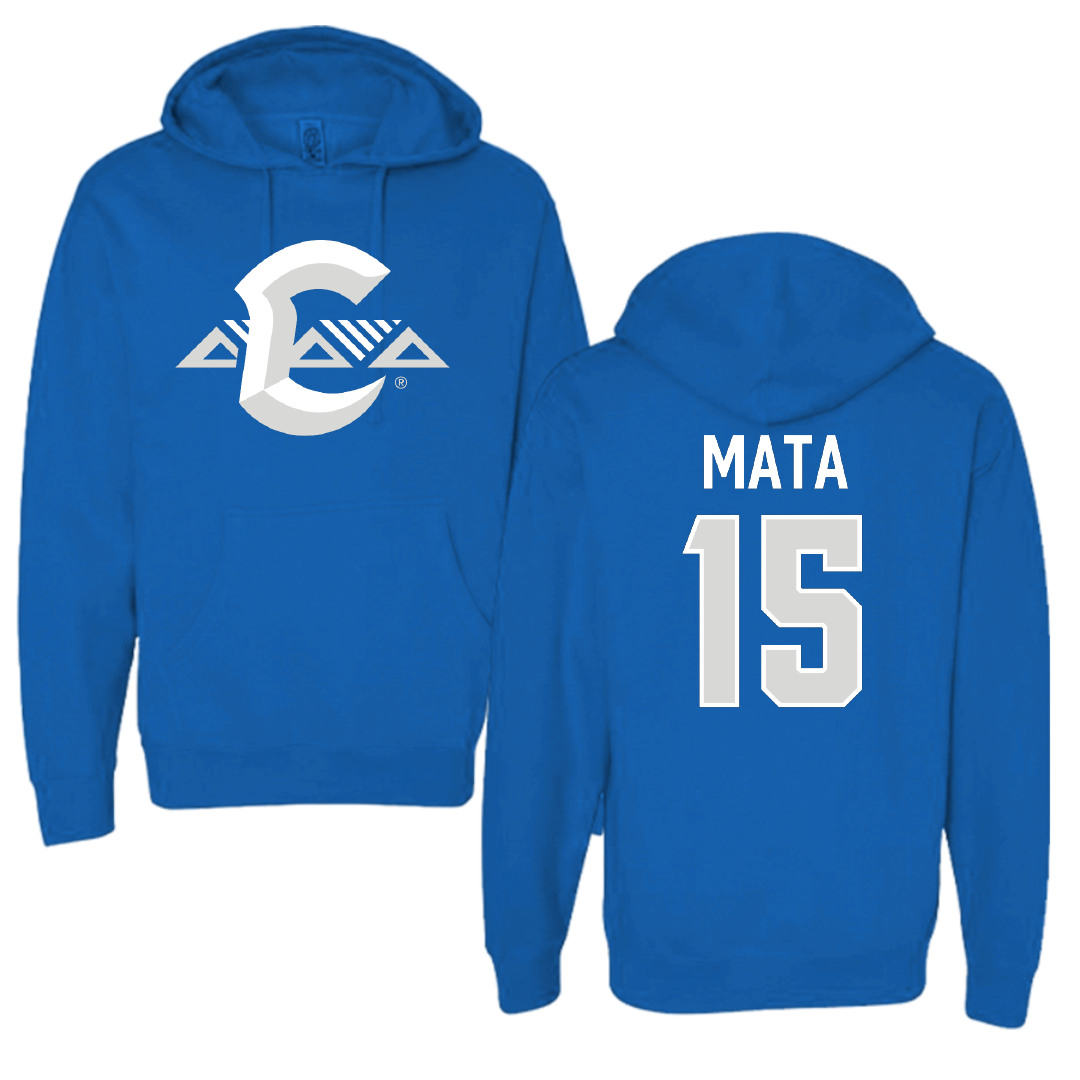 Chaminade University Baseball Blue Hoodie - #15 Chris Mata