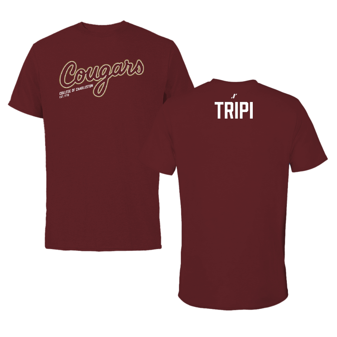 College of Charleston (South Carolina) Volleyball (W) Maroon General Tee - Liliana Tripi