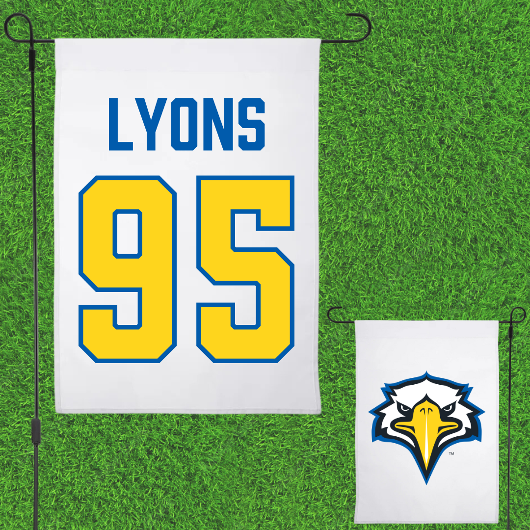 Morehead State University Football White Garden Flag - #95 JR Lyons