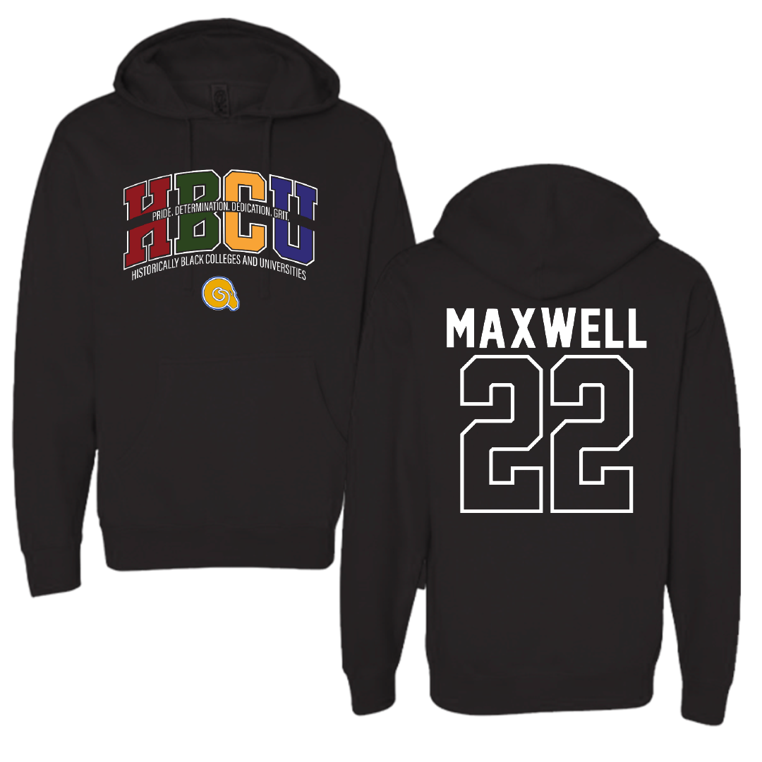 Albany State University Basketball Black HBCU Hoodie - #22 Greg Maxwell