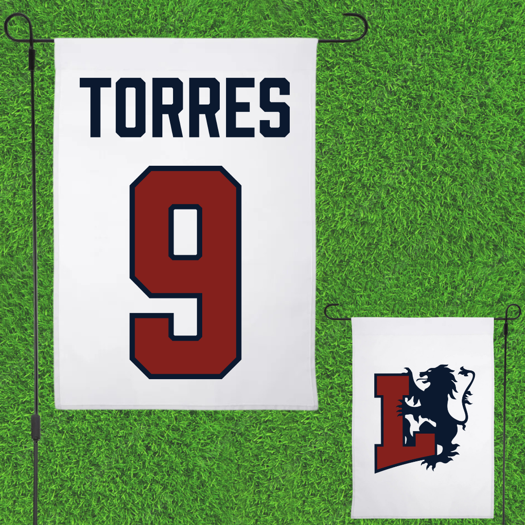 Lyon College Soccer (M) White Garden Flag - #9 Lucca Torres