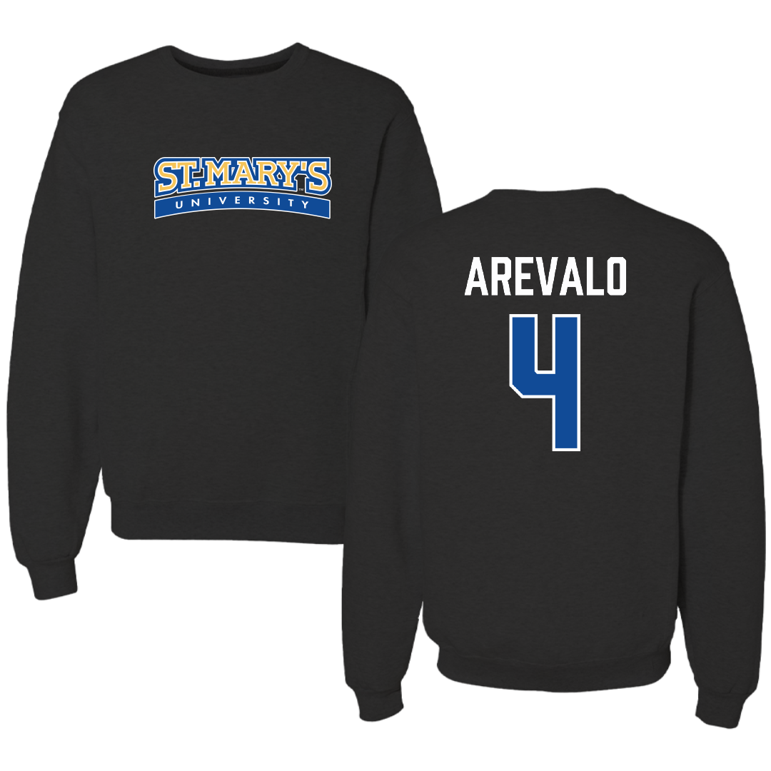 St. Mary's University (Texas) Softball Black Crewneck - #4 Araceli Arevalo
