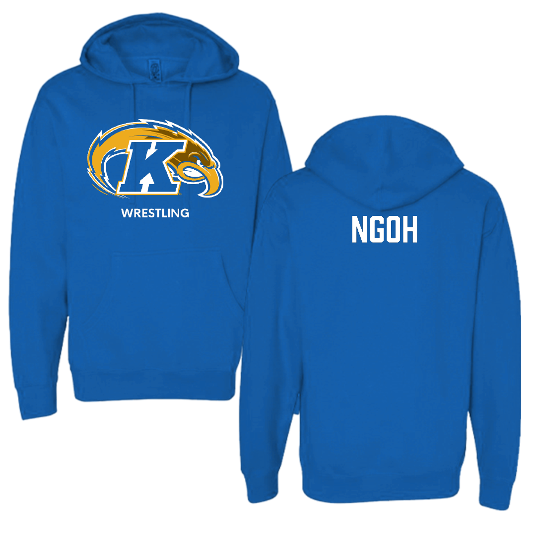 Kent State University Wrestling (M) Blue Hoodie - Abel Ngoh