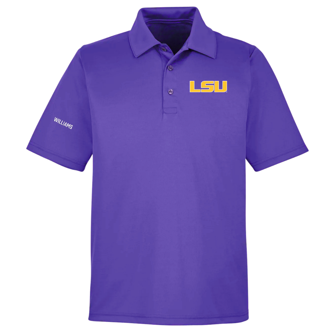 Louisiana State University Swimming & Diving Purple Polo - Mason Williams