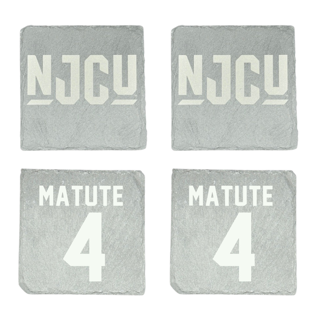 New Jersey City University Volleyball Stone Coaster (4 Pack)  - #4 Anthony Matute