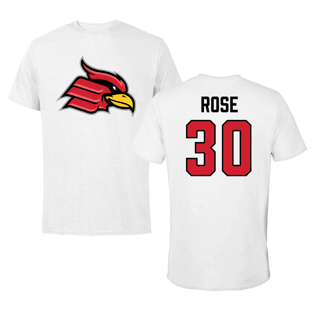 Wheeling University Lacrosse White Tee - #30 Colton Rose