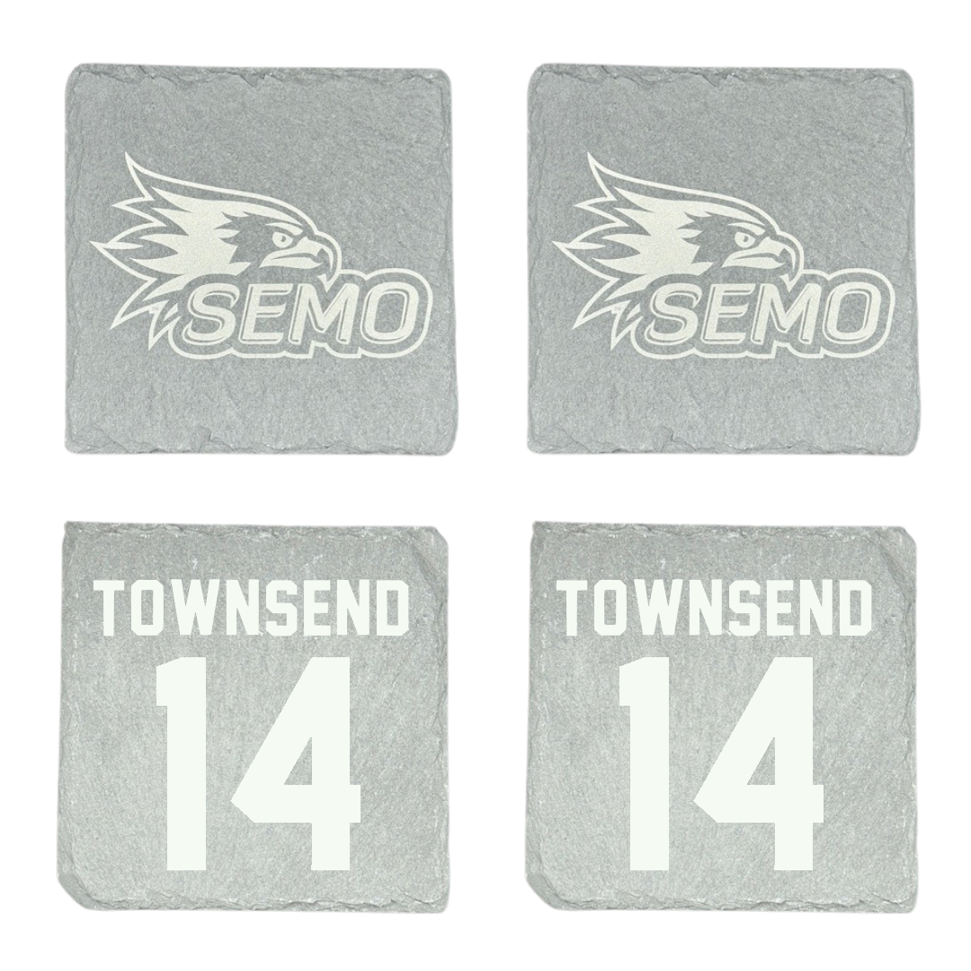 Southeast Missouri State University Football Stone Coaster (4 Pack)  - #14 Amare Townsend