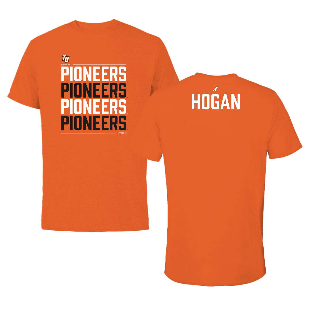 Tusculum University Golf Orange General Performance Tee - Matthew Hogan