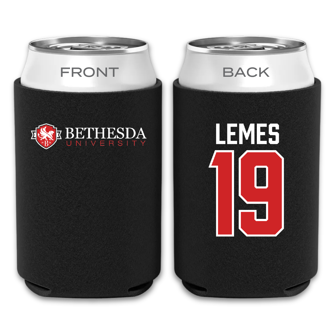 Bethesda University Soccer Black Can Cooler - #19 Alexandre Lemes