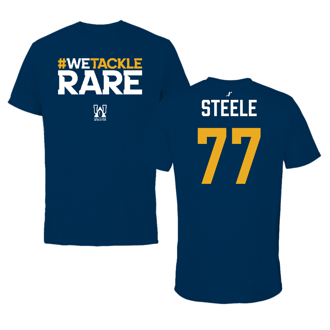 Kent State University Football Navy Uplifting Athletes Tee - #77 Rico Steele