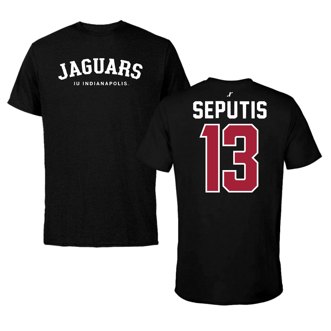 Indiana University Indianapolis Volleyball Black Tee - #13 Kennedy Seputis
