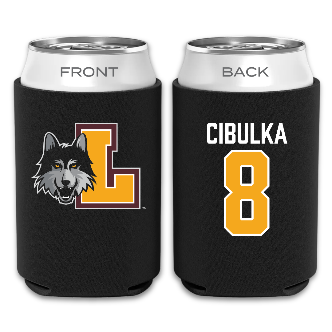 Loyola University-Chicago Soccer Black Can Cooler - #8 Jaimee Cibulka