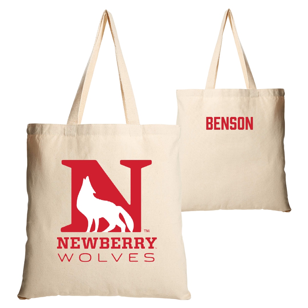 Newberry College TF and XC Tan Canvas Tote Bag - Drew Benson
