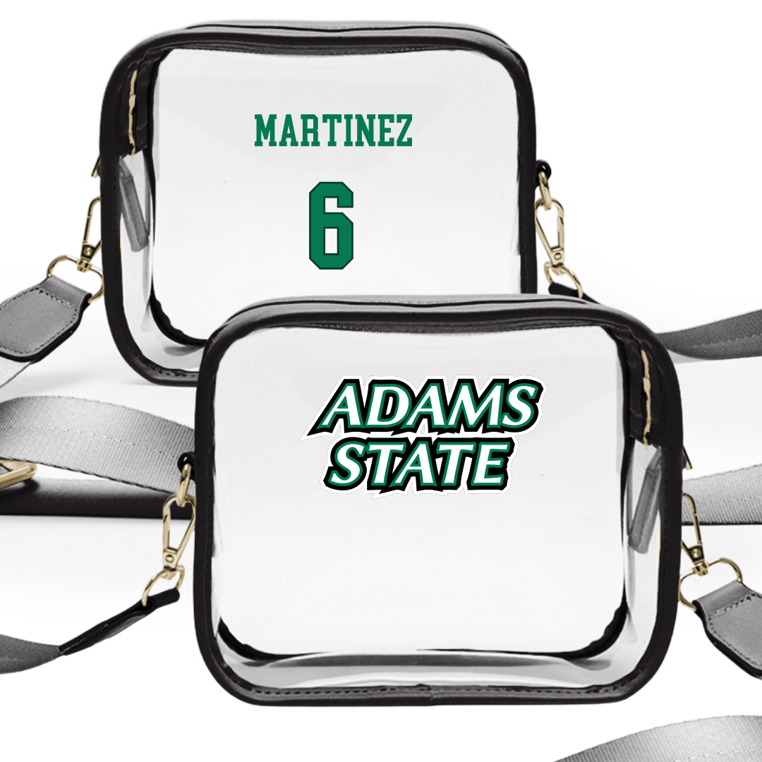 Adams State University Baseball Black Clear Stadium Bag - #6 Gunner Martinez