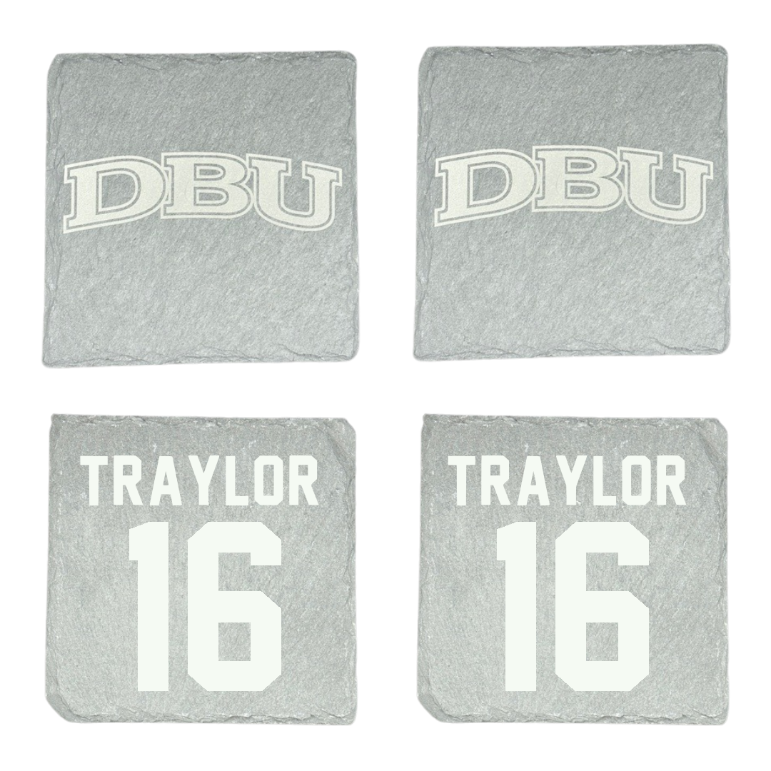 Dallas Baptist University Lacrosse Stone Coaster (4 Pack)  - #16 Noah Traylor